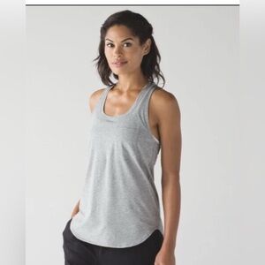 Lululemon Athletica Light Gray Tank Top.  EUC.  No size tag